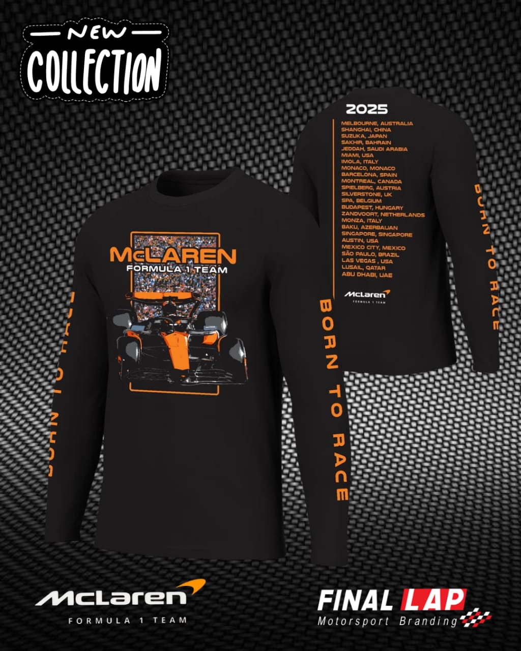 McLaren 2025 Born to Race Long Sleeve